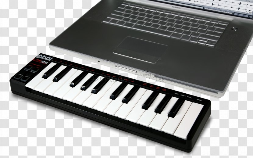 Computer Keyboard Laptop Akai Professional LPK25 MIDI Controllers - Mpk Mini Mkii Transparent PNG
