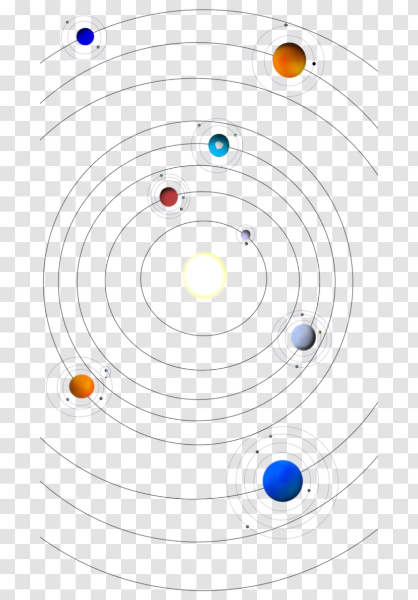 Circle Point Angle - Recreation - Solar System Model Transparent PNG