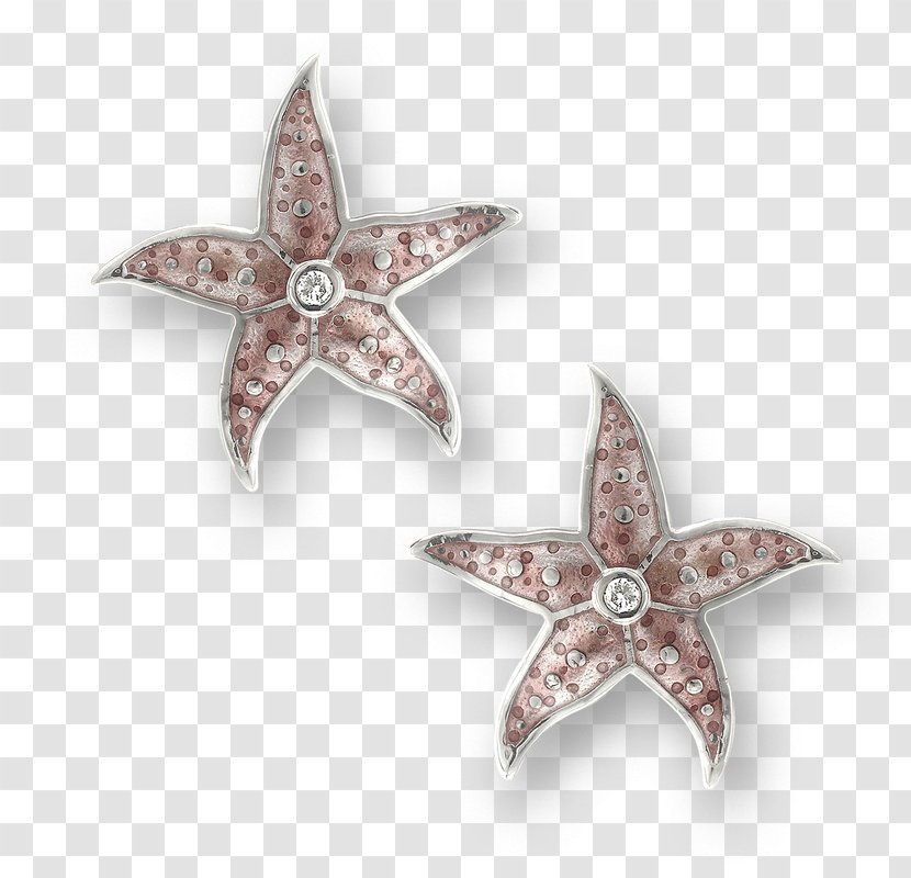 Earring Sterling Silver Jewellery Gold - Starfish - Story Gifts Transparent PNG