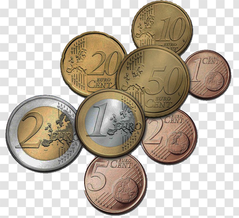Euro Coins Eurozone Currency - Saving - Volkswagen Transparent PNG
