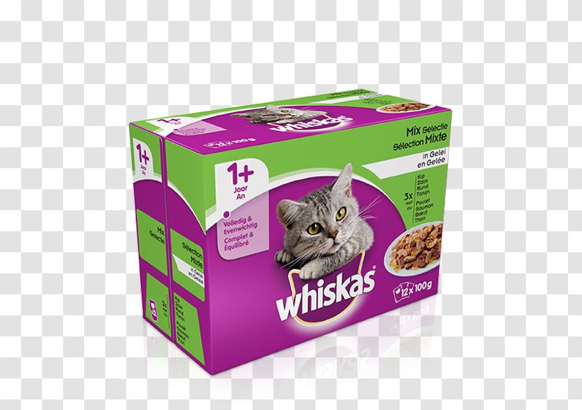 Cat Food Whiskas Fish - Meat Transparent PNG