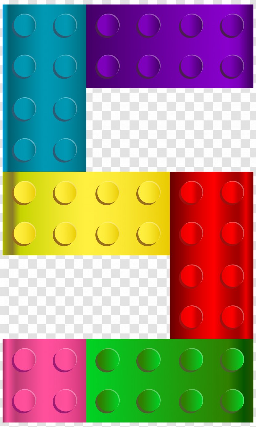 LEGO Toy Block Clip Art - Yellow - Number 5 Transparent PNG