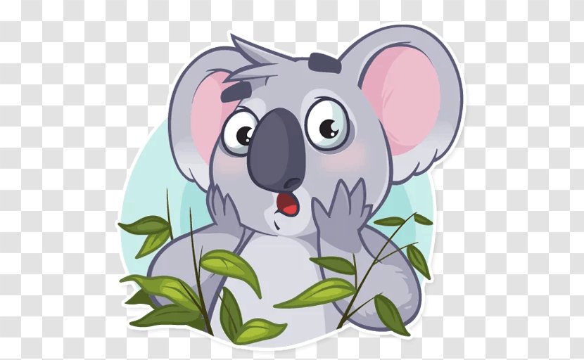 Koala Bear Sticker Telegram Marsupial - Emoji Transparent PNG