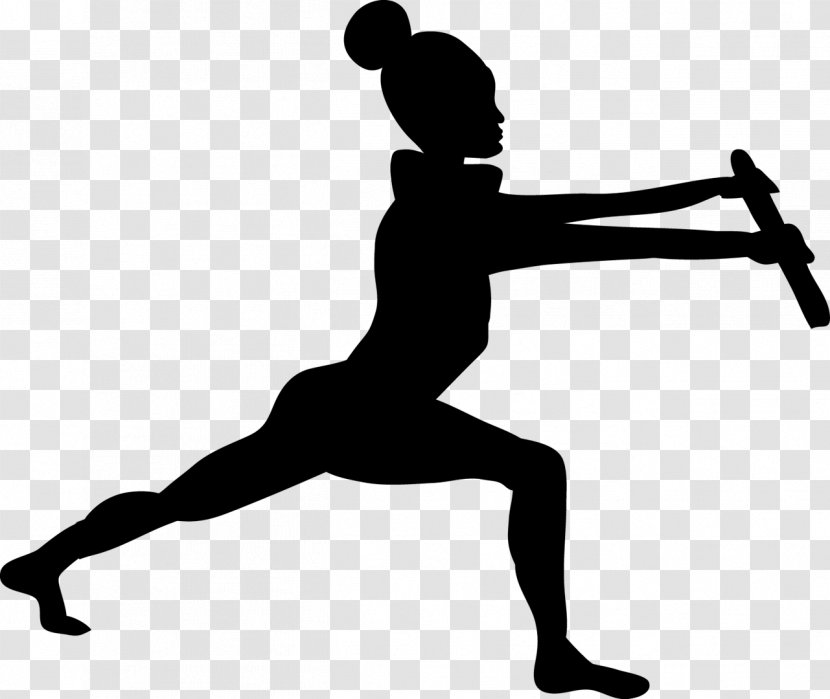 Physical Fitness Knee Silhouette Stretching Clip Art - White Transparent PNG