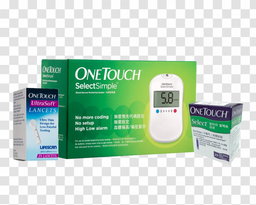 OneTouch Ultra Blood Glucose Meters Monitoring Tests Médicaux Rapides Lancet - Plain Cake Transparent PNG