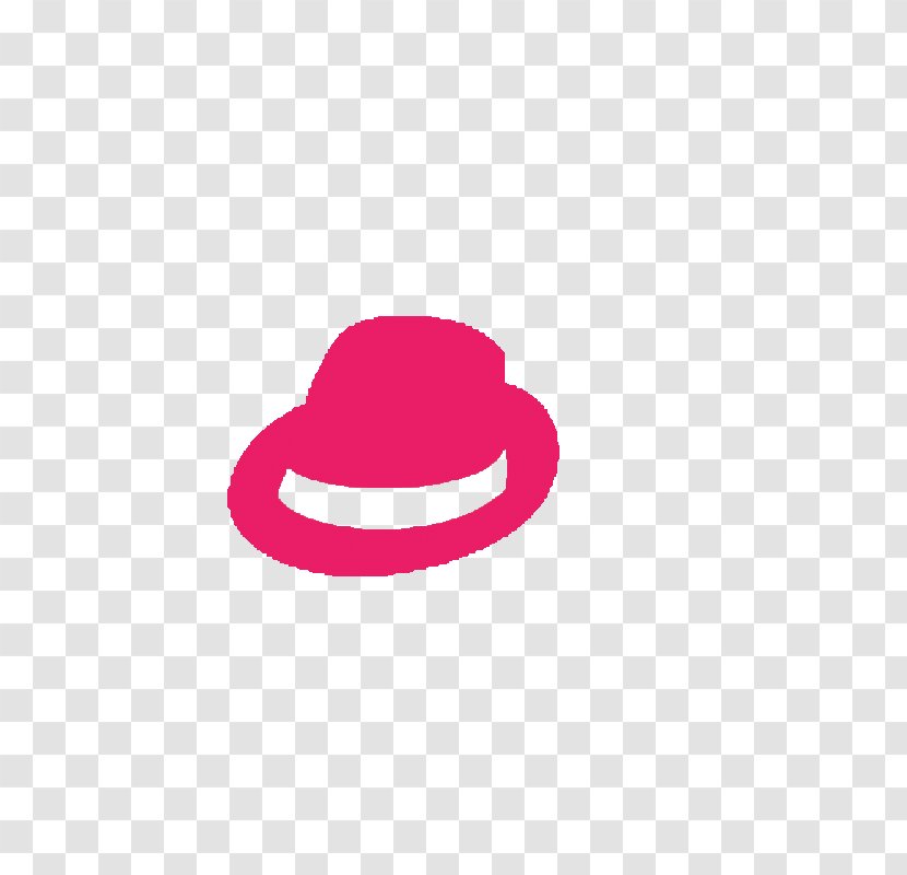 Logo Hat Font - Pink Transparent PNG