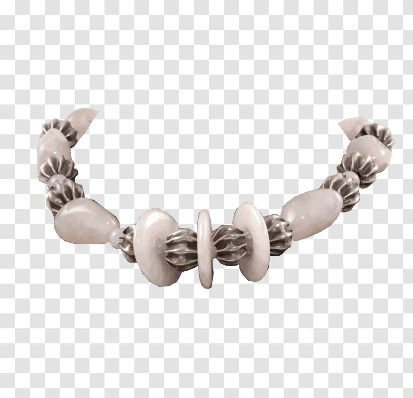 Bracelet Necklace Bead Rose Quartz Gemstone - Pnk - Silver Dreamcatcher Earrings Transparent PNG