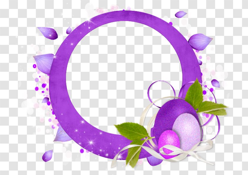 Easter Egg Picture Frames Purple - Basket - Border Transparent PNG