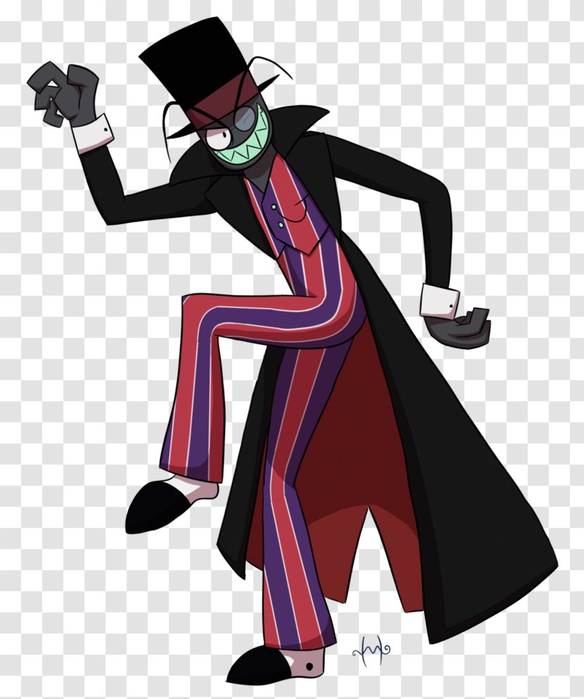 Joker Black Hat Villain Character Drawing - Fictional Transparent PNG