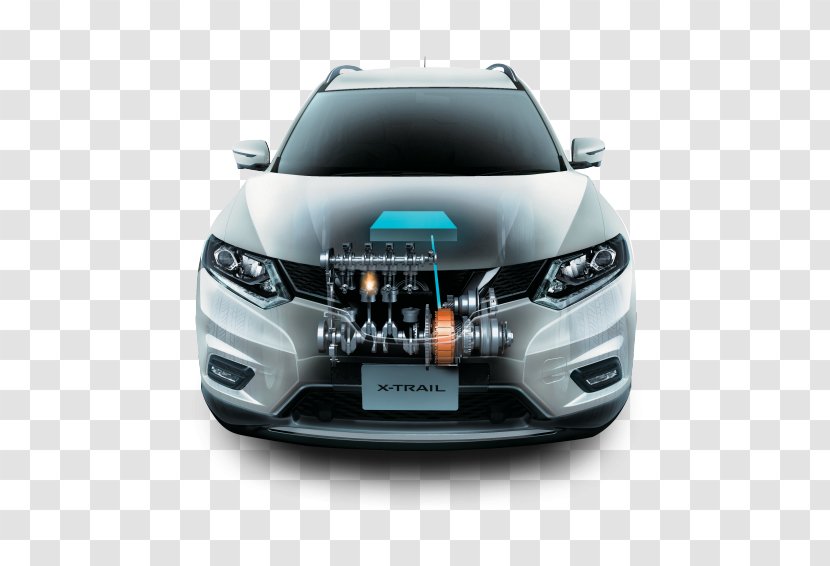 Nissan X-Trail Car Electric Vehicle Sport Utility - Grille Transparent PNG