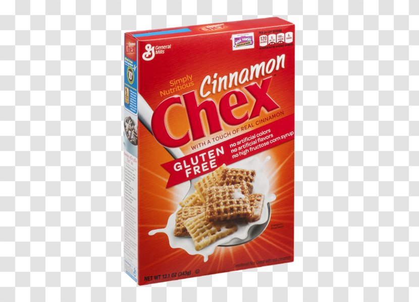Breakfast Cereal General Mills Cinnamon Chex Wheat Corn - Nutrition Facts Label Transparent PNG