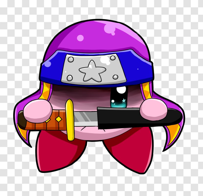 Kirby: Planet Robobot Fan Art Ninja - Digital - Purple Skull Transparent PNG