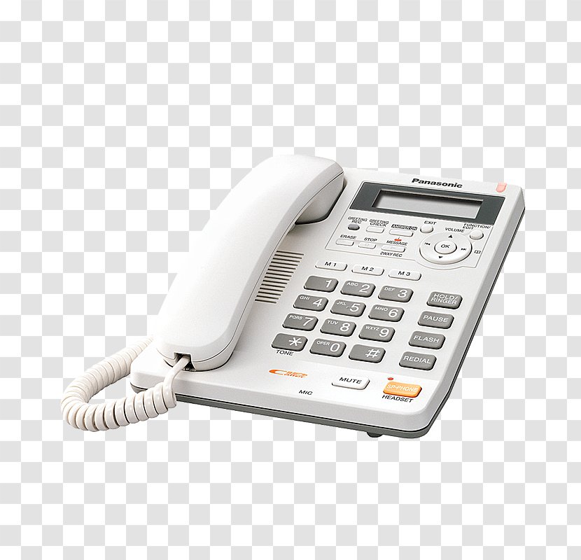 Telephone Panasonic KX-TS620FXW Home & Business Phones KX-T Phone - Kxtg2511pdm Transparent PNG