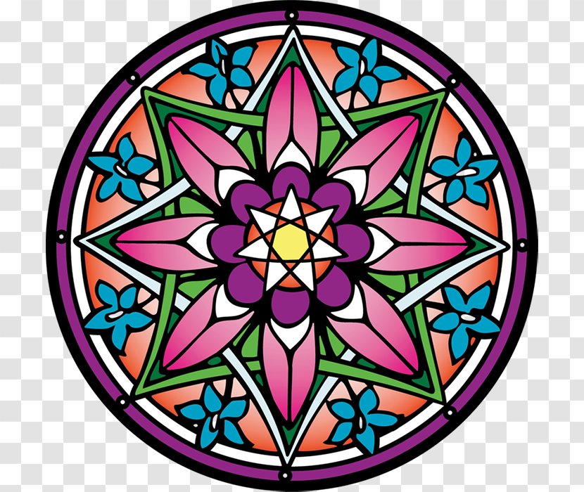 Mandala Sri Yantra Sticker Triangle - Symbol Transparent PNG