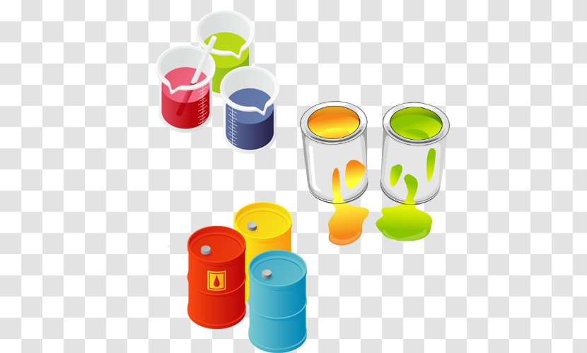 Dye Paint - Jar Of And Barrel Transparent PNG