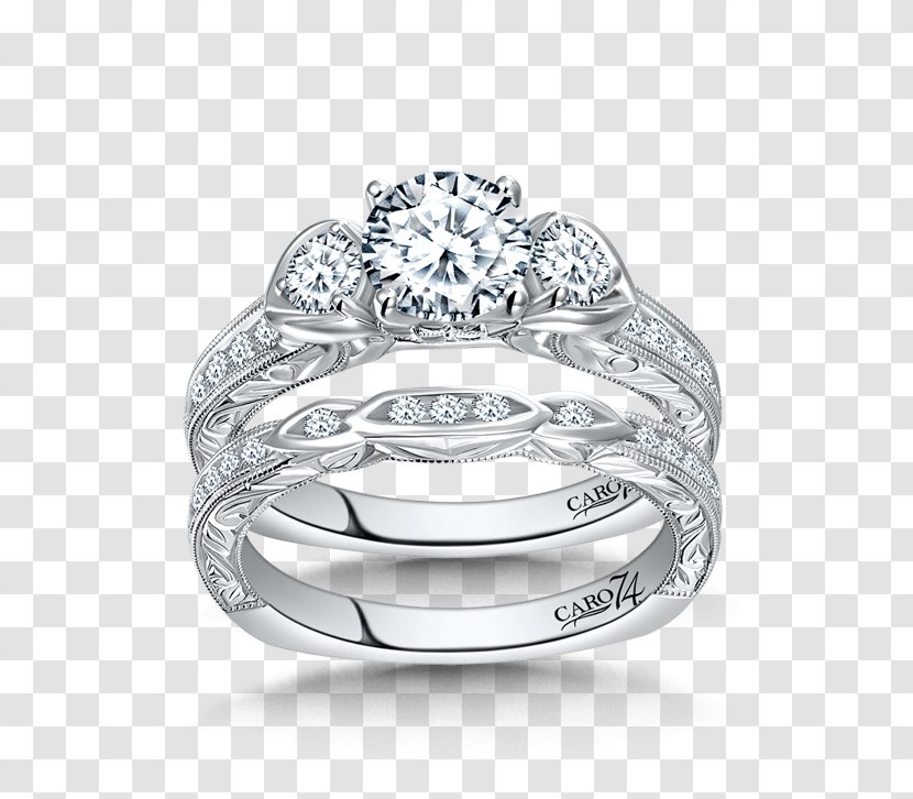 Wedding Ring Silver Gold Platinum - Rings Transparent PNG