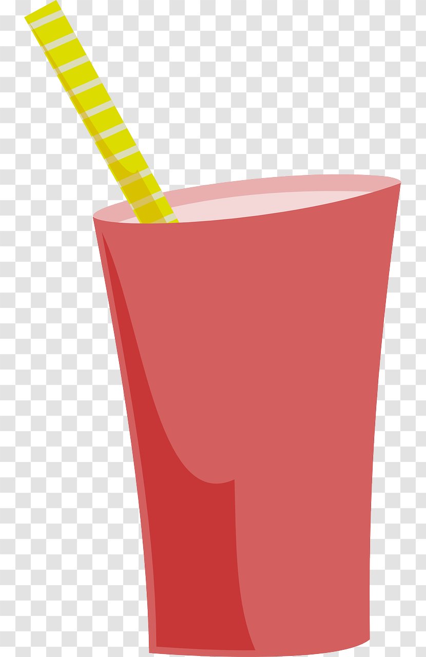 Milkshake Smoothie Soft Drink Clip Art - Mango - Red Cup Transparent PNG