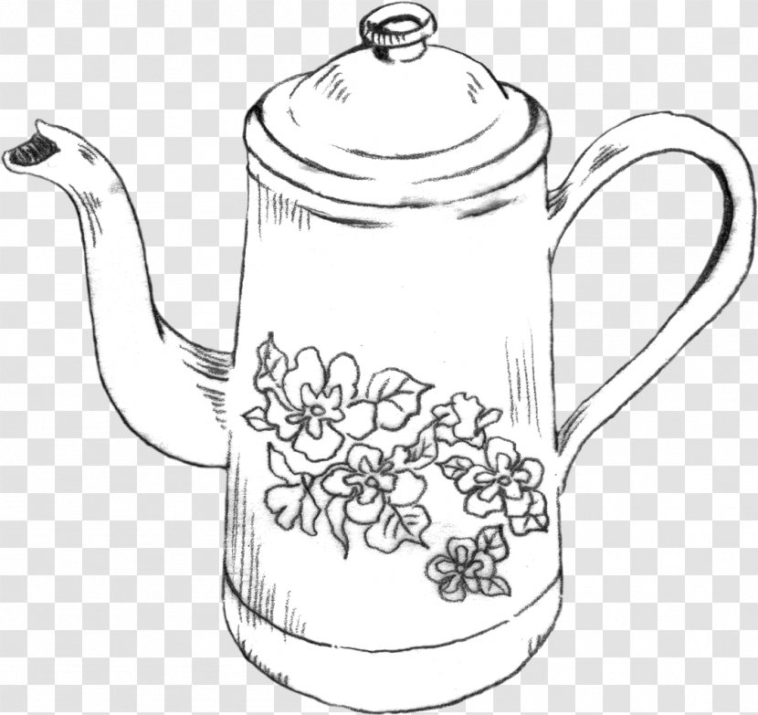 Aku014d District, Hyu014dgo 54 Cards Black And White Jug Line Art - Stovetop Kettle Transparent PNG