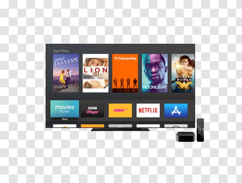 Apple TV 4K Resolution Streaming Media - Advertising Transparent PNG