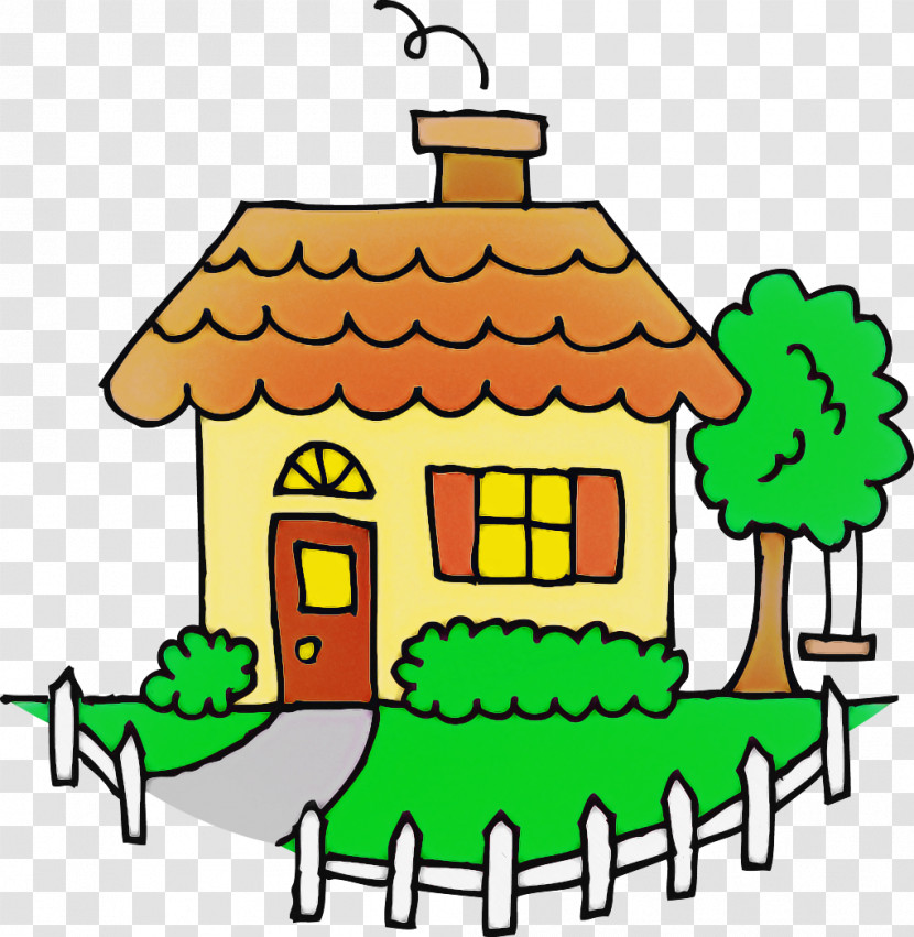 Green Home House Transparent PNG