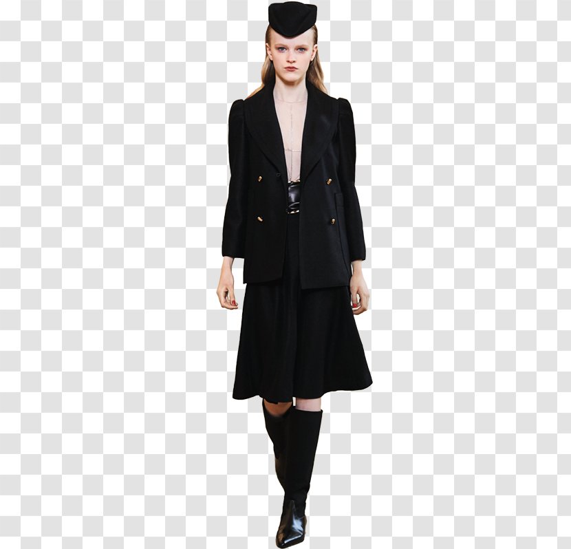 Overcoat Fashion Black M - Formal Wear - Nina Ricci Transparent PNG