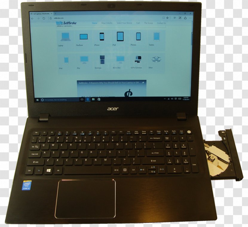 Netbook Computer Hardware Laptop Personal - Part - Acer Aspire Notebook Transparent PNG