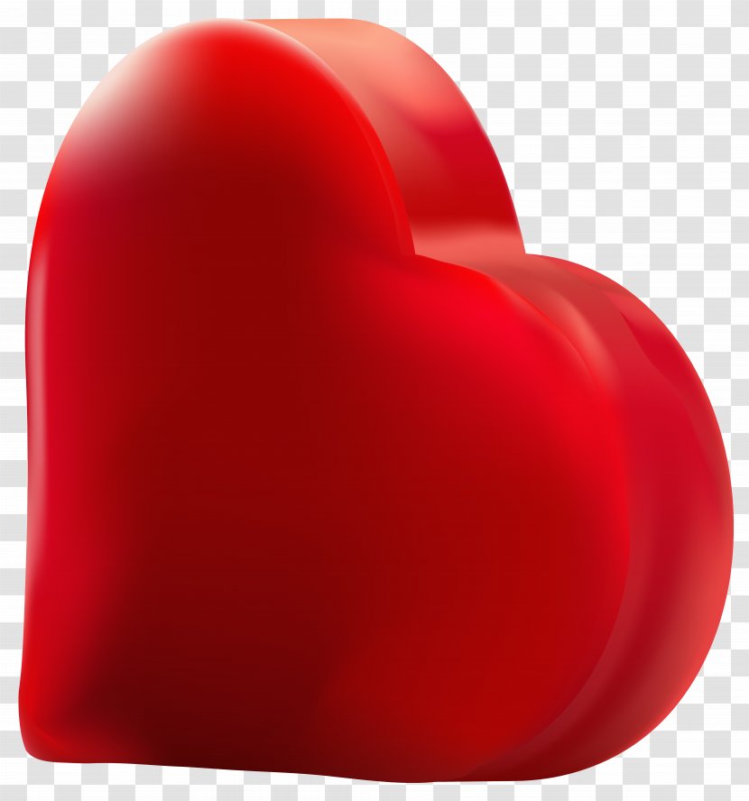 Clip Art - Cartoon - Red Heart Transparent Image Transparent PNG