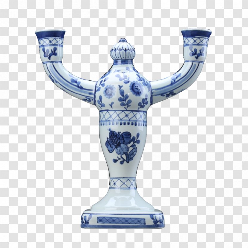 Ceramic Vase Blue And White Pottery Figurine Trophy - Artifact Transparent PNG