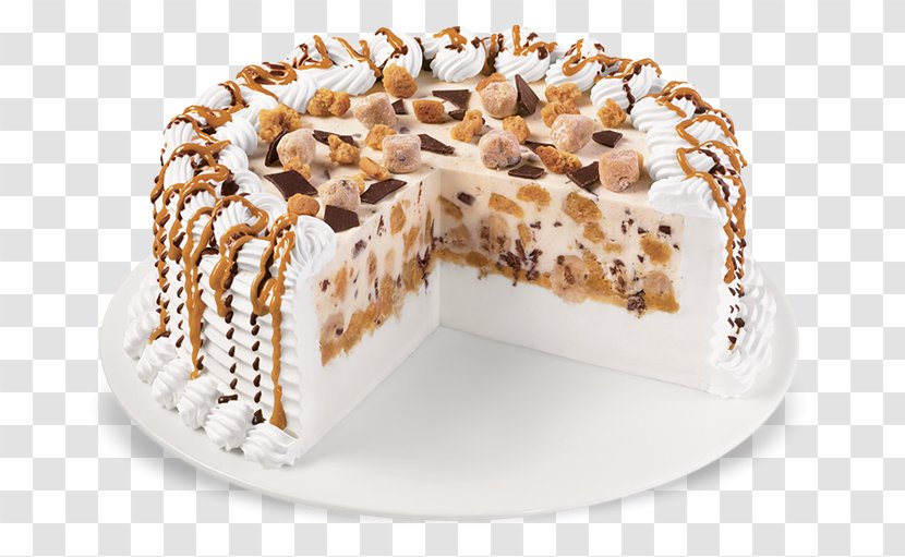 Reese's Peanut Butter Cups Ice Cream Chocolate Chip Cookie Sundae - Cake - Blizzard Monster Transparent PNG