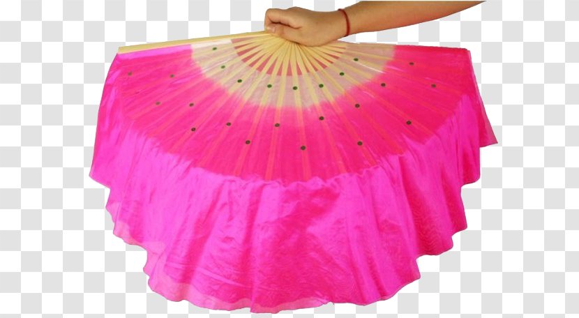 Performance Dance Costume Hand Fan Yangge - Younger Team With A Folding Transparent PNG