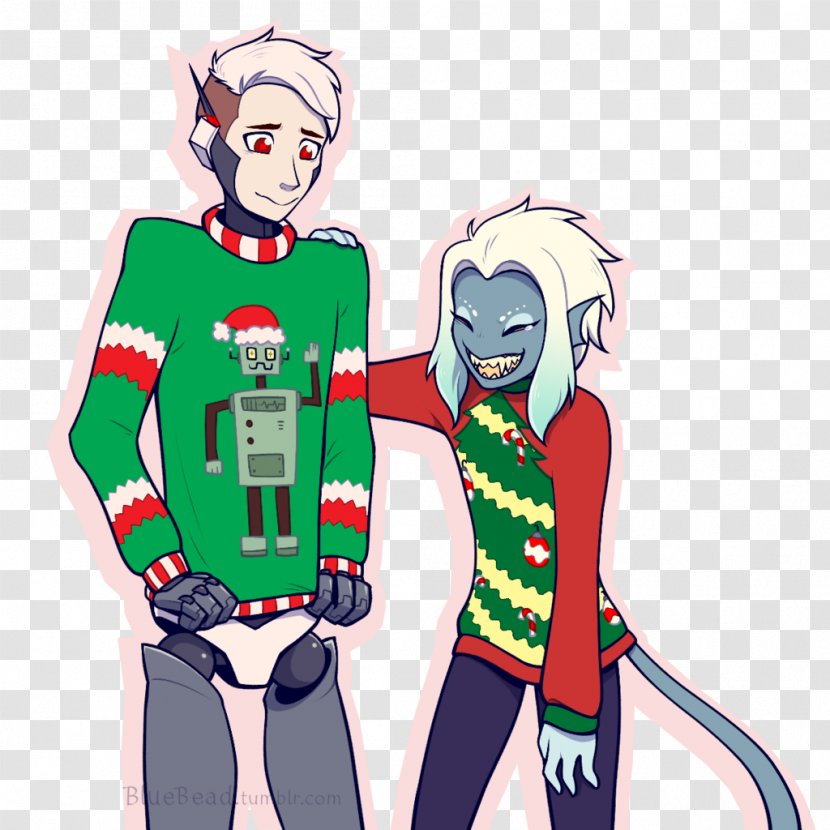 Fiction Cartoon Character - Ugly Christmas Sweater Transparent PNG