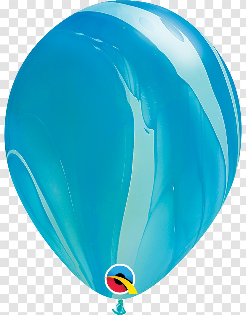 Balloon Blue Agate Rainbow Violet - Azure Transparent PNG