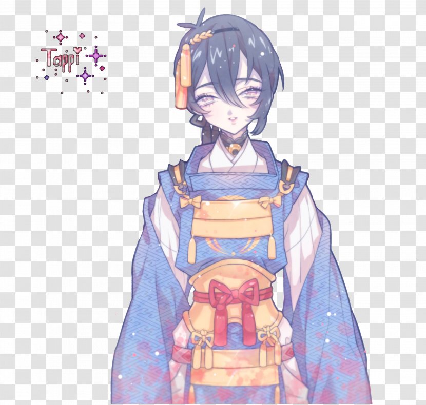 Costume Design Cartoon Character - Frame - Touken Ranbu Transparent PNG