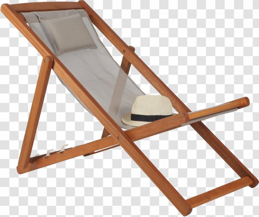 Chaise Longue Deckchair Wood Garden - Chair Transparent PNG