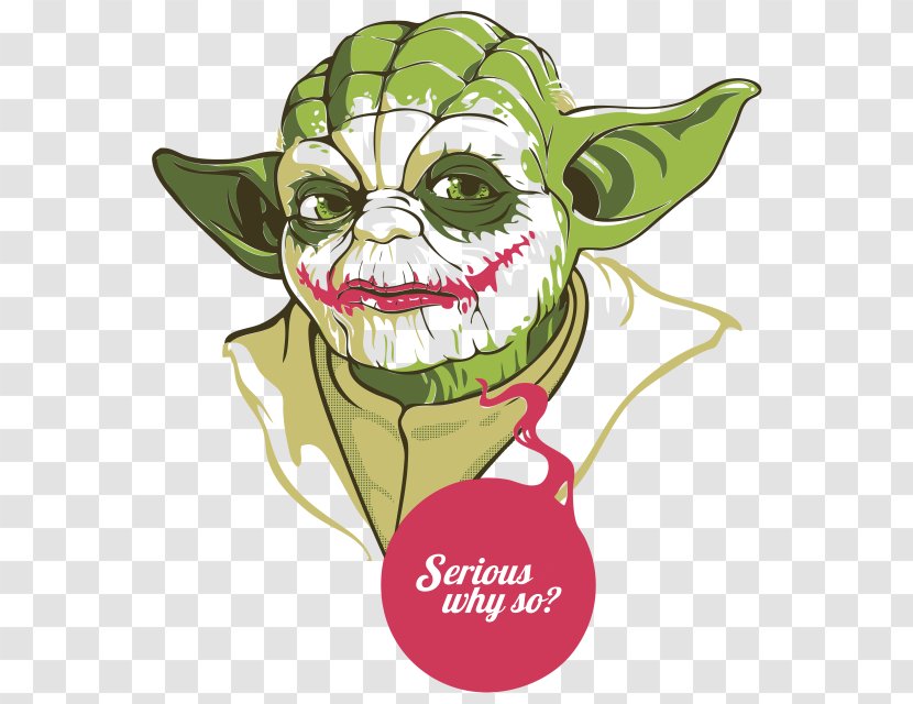 Yoda Joker Luke Skywalker T-shirt Anakin - Cartoon Transparent PNG