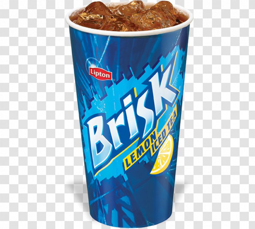 Lipton Brisk Iced Tea Sweet Fizzy Drinks - Drink - Menu Transparent PNG