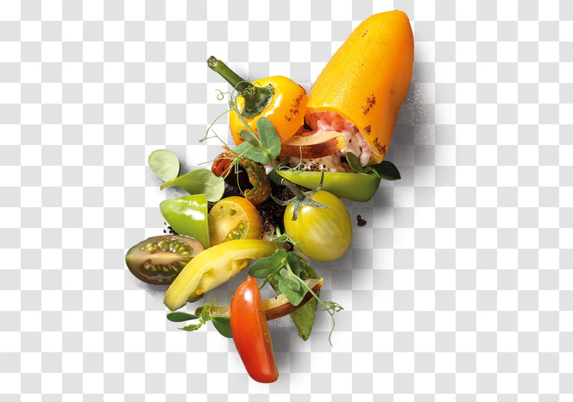 Vegetable Vegetarian Cuisine Food Chili Pepper Bell - Garnish - Paprika Flavour Transparent PNG