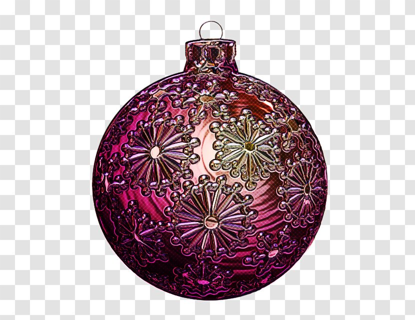 Christmas Ornament - Purple - Glass Decoration Transparent PNG