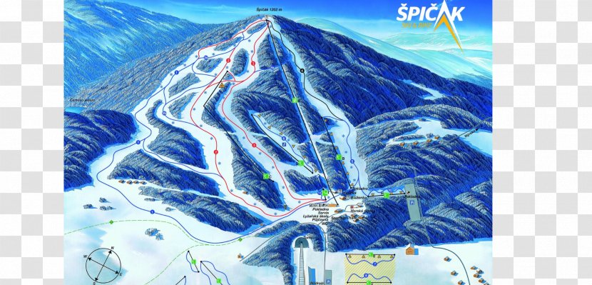 Spitzberg Bohemian Forest Pancíř Panorama Mountain Village Ski Resort - Sky - Skiing Transparent PNG