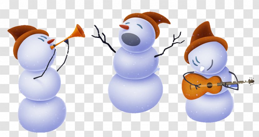 Snowman Christmas Decoration - Gratis - Three Transparent PNG