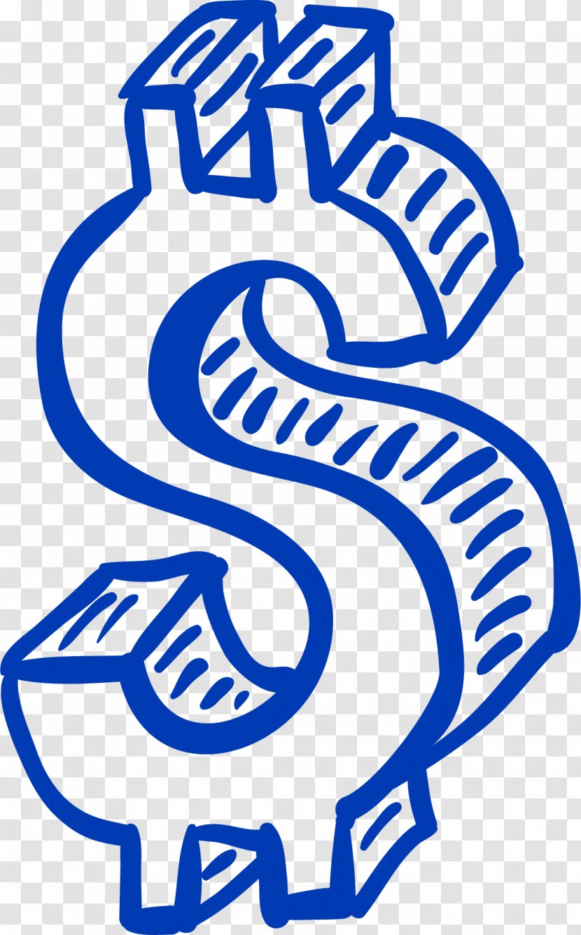 Logo United States Dollar Clip Art - Number - Blue Transparent PNG