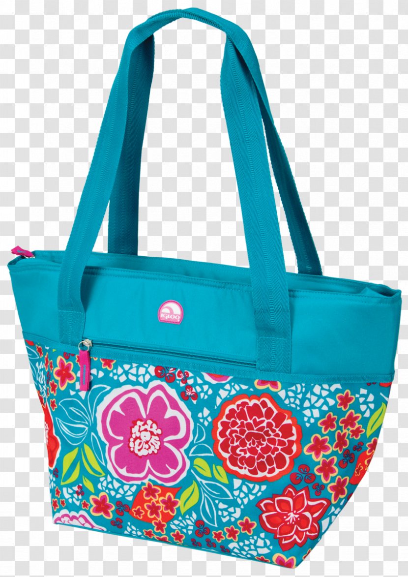 Tote Bag Igloo Diaper Bags Handbag - Turquoise - Cooler Transparent PNG