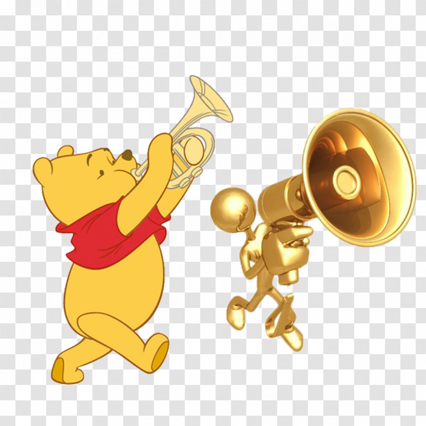 Gold Concept Symbol Gravitation Cannot Be Held Responsible For People Falling In Love. - Watercolor - Trumpet Animals Transparent PNG