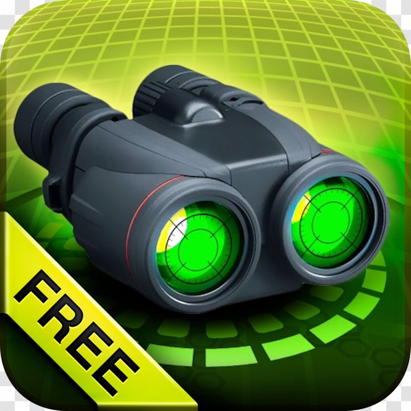 Night Vision Device Kik Messenger Binoculars App Store - Green - Optics Transparent PNG