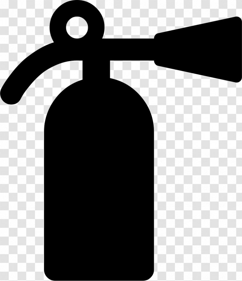 Black And White Symbol - Fire Extinguishers Transparent PNG