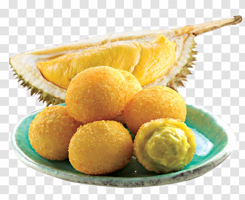 Durian Singaporean Cuisine Food Hamburger Fried Fish - Sweetness - Glutinous Rice Transparent PNG