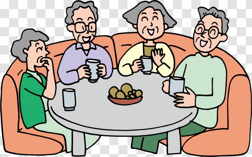 Cartoon Poster Illustration - Meal - Friends Gathering Transparent PNG