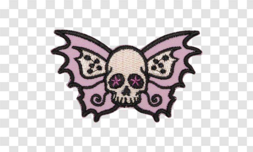 Skull BAT-M Pink M - Purple - Nasal Septo Transparent PNG
