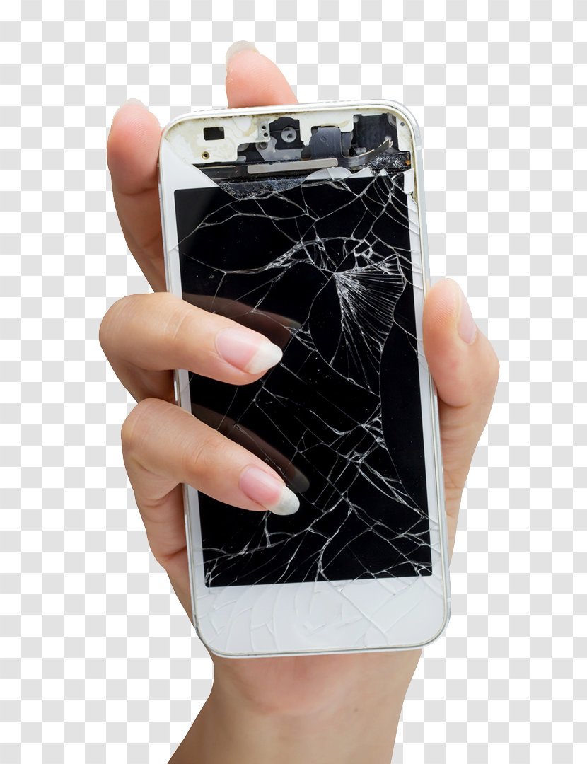 Telephone Recycling Smartphone IPhone Mobile Telephony - Phone - Broken Glass Transparent PNG