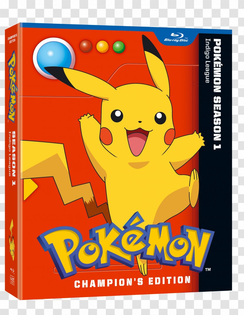 Ash Ketchum Blu-ray Disc Pokémon - Text - Season 1 Misty BrockPikachu Transparent PNG